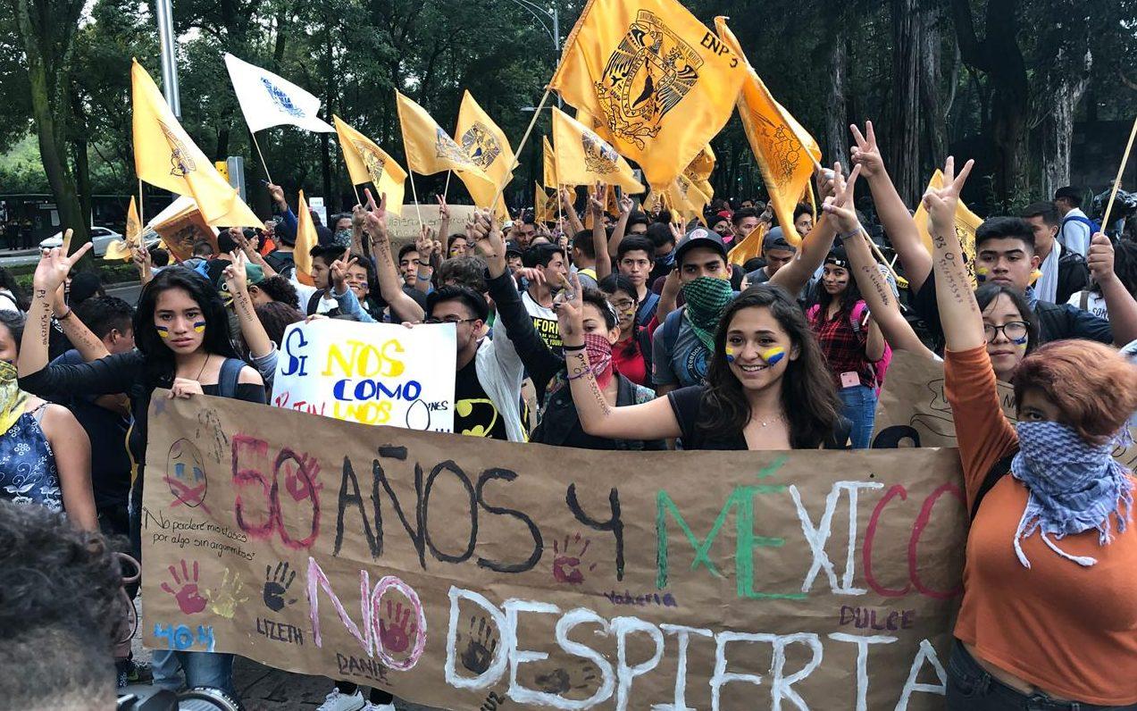 A 50 años del movimiento estudiantil, jóvenes reviven la #MarchadelSilencio