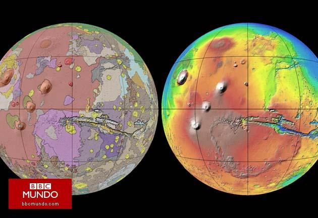 Marte ya tiene su propio mapa geológico