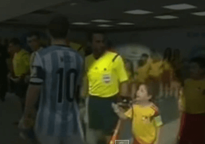El niño al que Messi ignoró