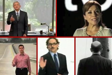 Los candidatos a la Presidencia <br>ya tienen sus spots para la campaña