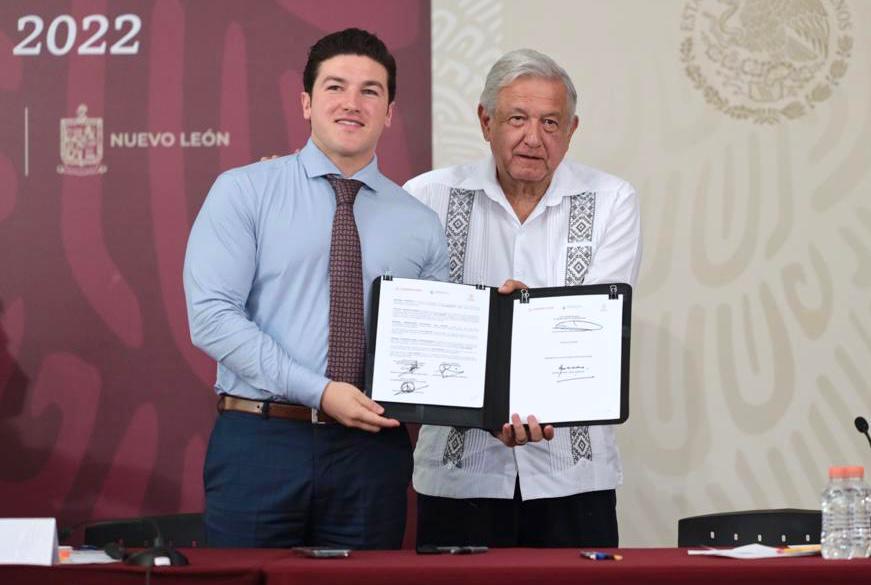 AMLO y Samuel García formalizan acuerdo ‘Agua para Nuevo León’ con la construcción del acueducto El Cuchillo II