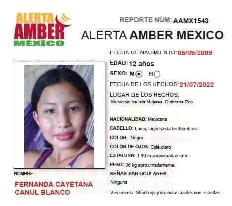 Fernanda salió para ir a lavar trastes a una casa en Quintana Roo y no regresó; su vecino es el sospechoso