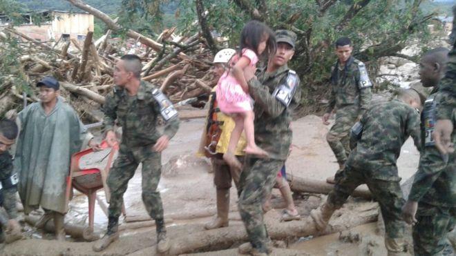 Al menos 154 muertos y 200 heridos por un deslave en el municipio de Mocoa, al sur de Colombia