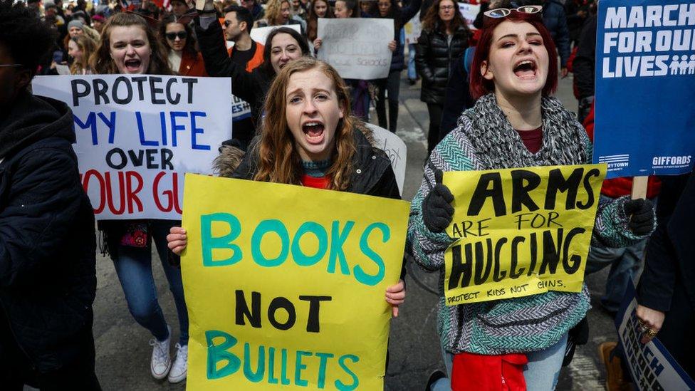 Las multitudinarias protestas en EE.UU. contra la violencia armada en la jornada de #MarchForOurLives