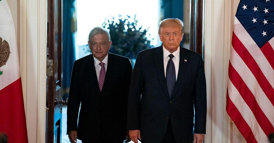 Equipo de Trump hace campaña con visita de AMLO y demócratas acusan distracción en medio de la pandemia
