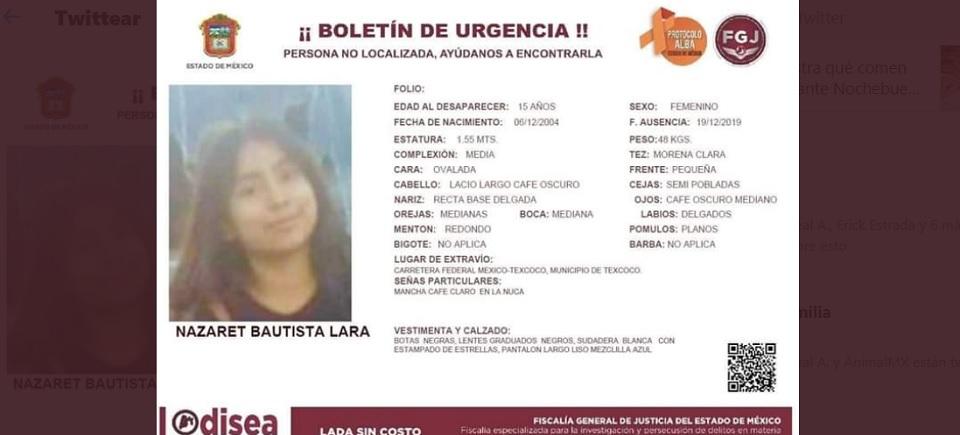 Detienen a presunto feminicida de Nazaret Bautista, la estudiante de Chapingo