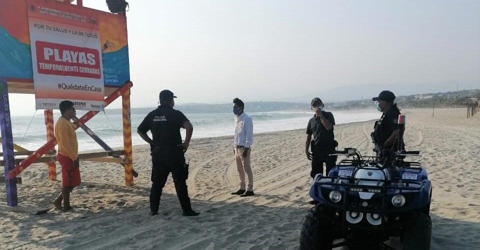 Ley seca y cierre de playas en Puerto Escondido, Oaxaca, por repunte de casos COVID-19