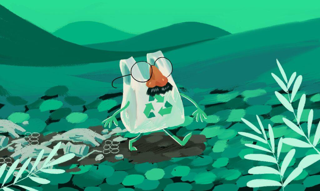 Plástico es plástico: lo que hay detrás de las *bolsas biodegradables*