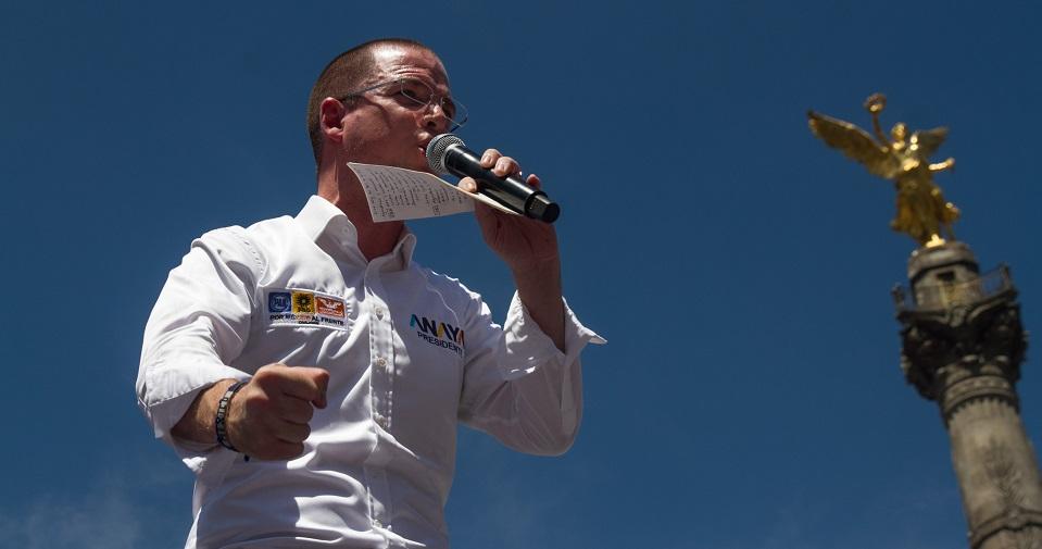 Casos de corrupción no quedarán impunes, dice Anaya en el Ángel; Barrales promete seguridad para la CDMX