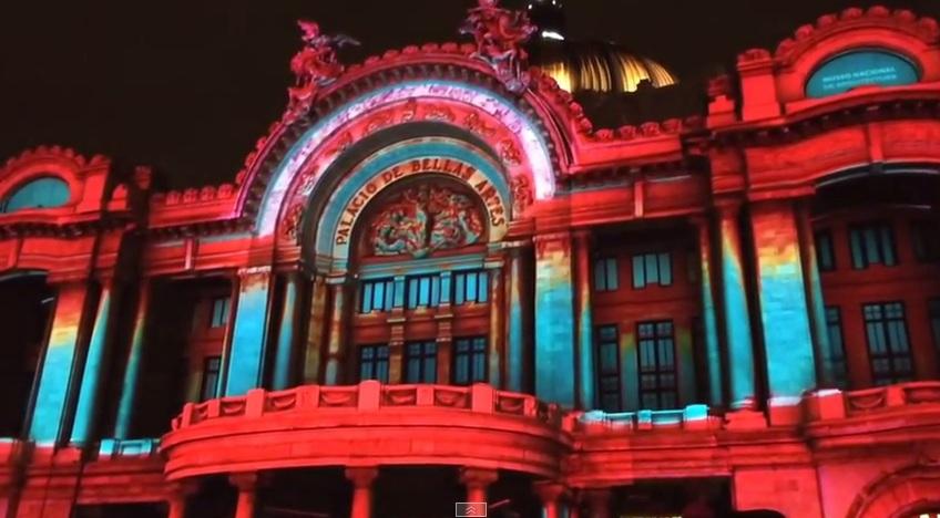 Bellas Artes se ilumina en su 80 aniversario