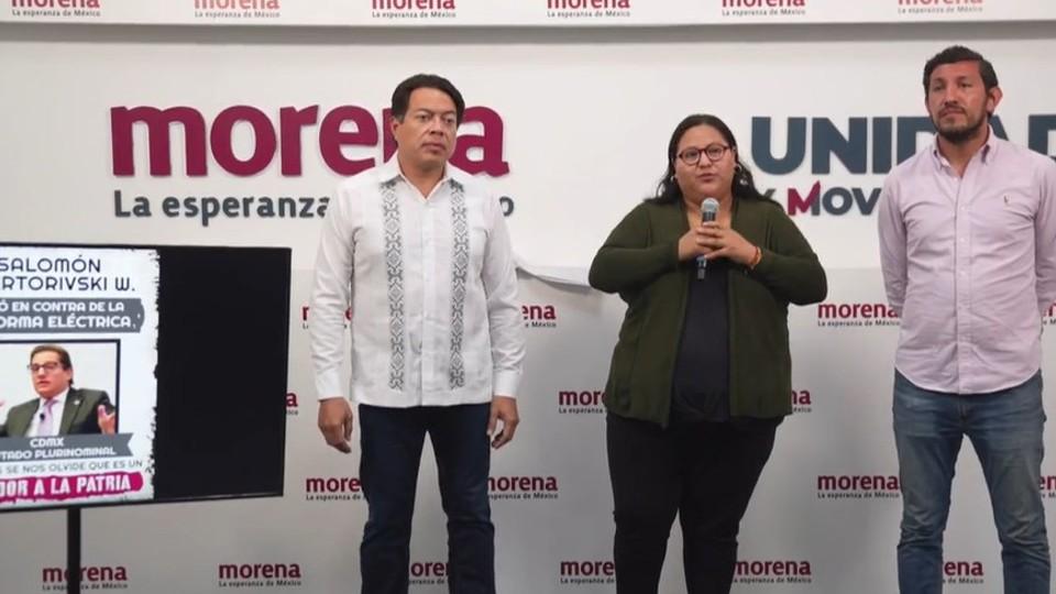 Morena anuncia campaña para exhibir a diputados de oposición que rechazaron la reforma eléctrica