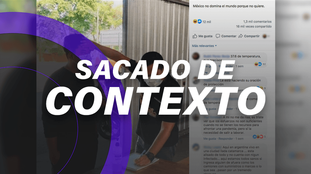 *Un hombre toma la temperatura a otro…con la mano* ?: sí pasó, pero no en México