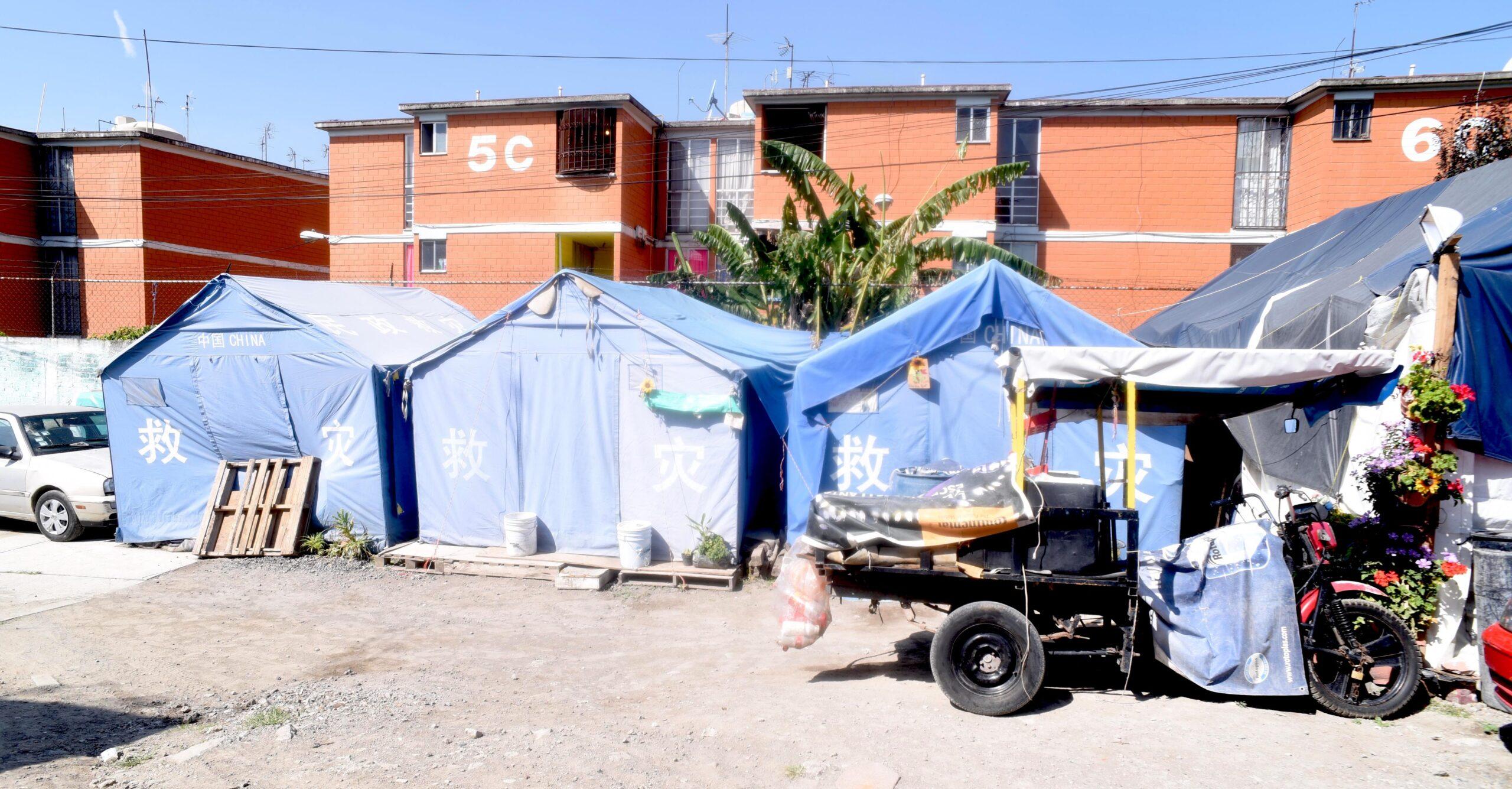 A un año del 19S, aún hay campamentos de damnificados en el oriente de CDMX