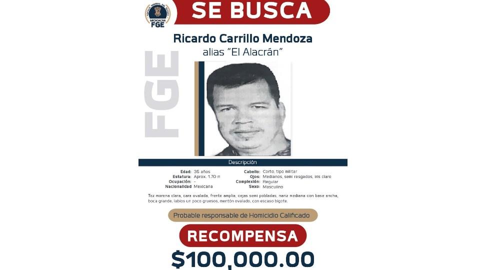 Fiscalía de Michoacán identifica a presunto asesino del alcalde de Aguililla; giran orden de aprehensión