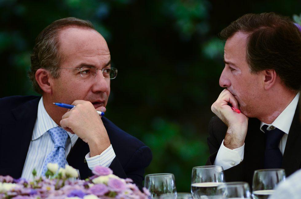 Meade tiene atada al cuello la corrupción del PRI, dice el expresidente Calderón