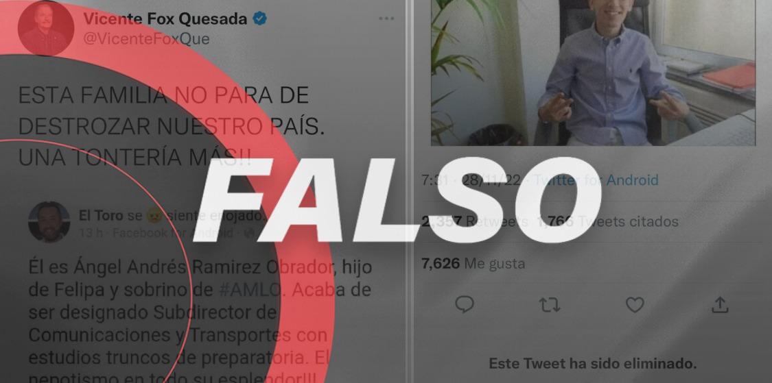 ¿Otra vez con ‘El niño polla’? ¡Ya, por favor! Ni es sobrino de AMLO, ni es funcionario del gobierno federal
