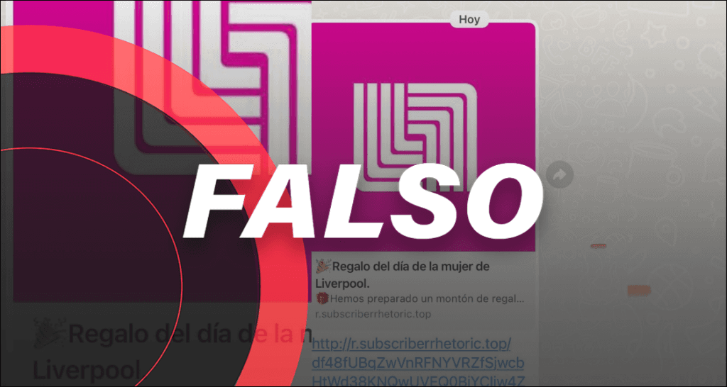 ¿Un regalo de Liverpool por el Día de las Mujeres? Falso, ¡no caigas!