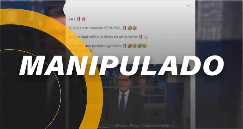 Stephen Colbert no mencionó a Genaro García Luna o a Calderón en su programa, es un video manipulado