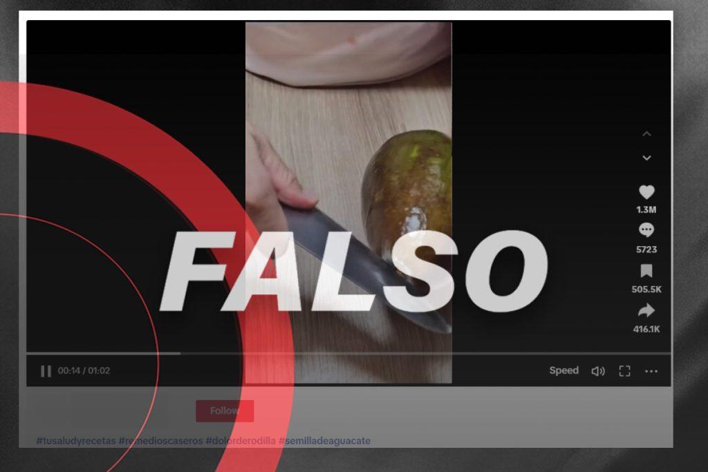 Untar mezcla de aguacate con alcohol no elimina dolor en rodillas