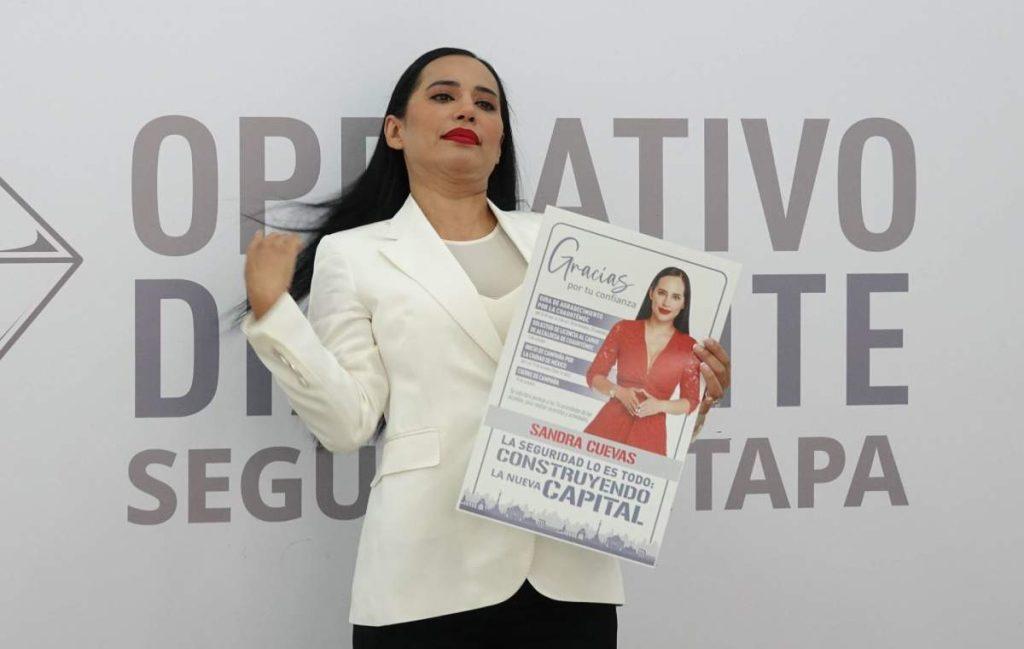 Sandra Cuevas formaliza su solicitud de licencia por 16 días para la jefatura de Gobierno