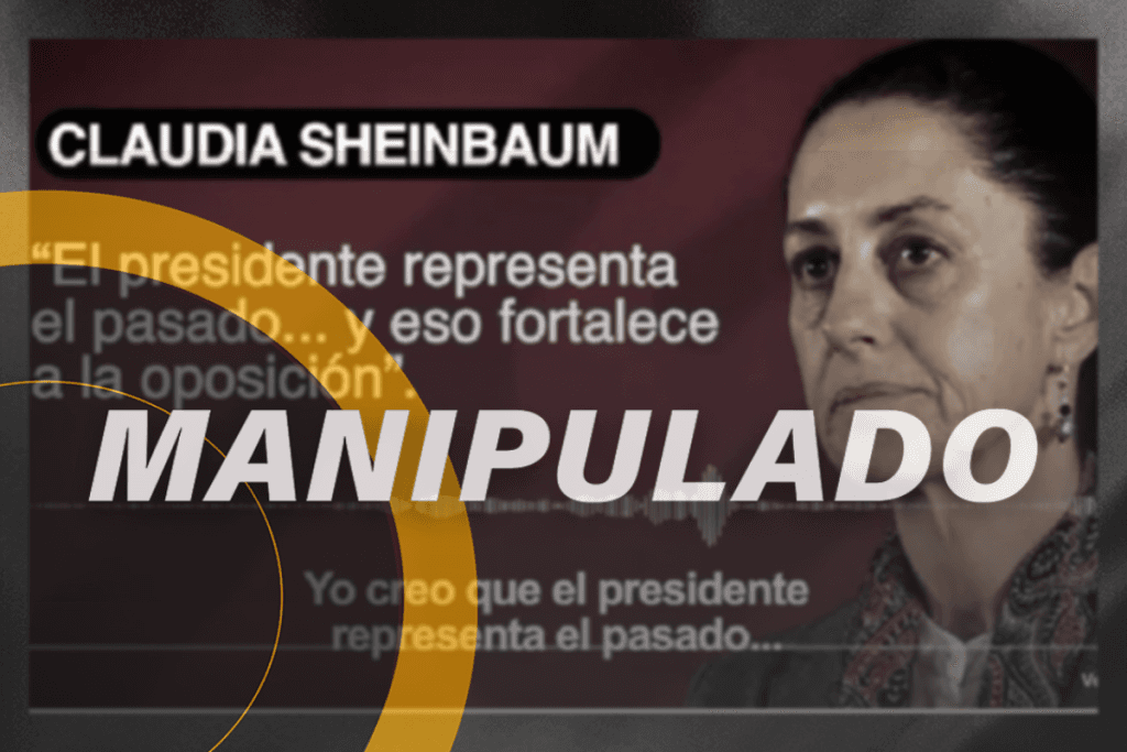 ¿Claudia Sheinbaum reconoció fraude en encuestas y criticó a AMLO? No, es un audio manipulado