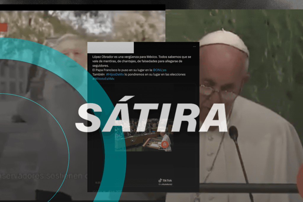 Resurge video de Papa Francisco y su discurso contra AMLO, pero es sátira
