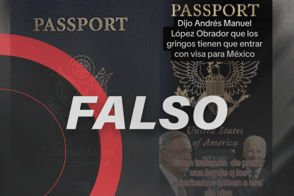 Falso que los mexicanos pueden ir a Estados Unidos sin visa y los americanos sí requerirla