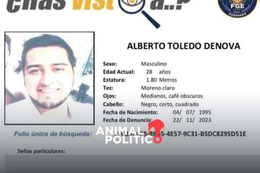 Liberan a Alberto Toledo, hijo de uno de los periodistas secuestrados en Taxco