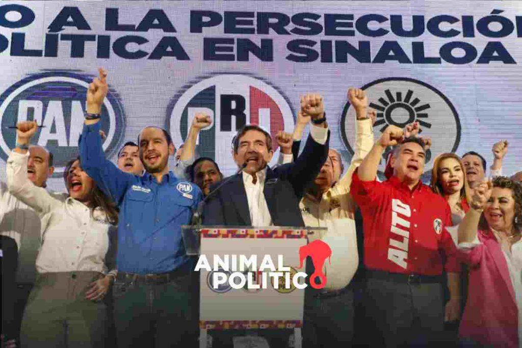 PAN, PRI y PRD sellan alianza con el Partido Sinaloense de Cuén Ojeda rumbo a 2024