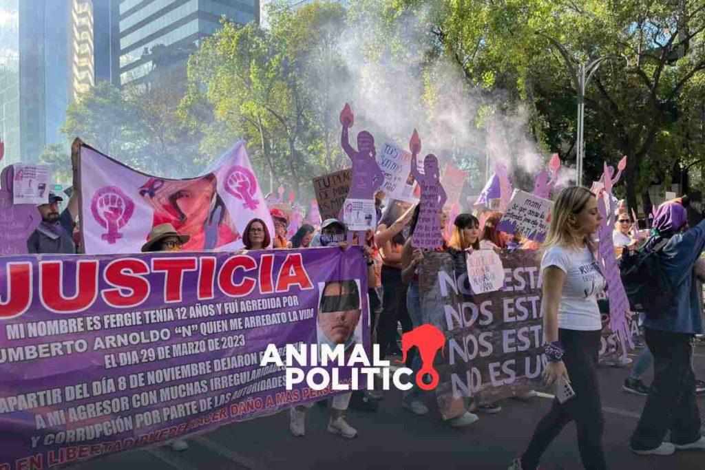 Marcha 25N: mujeres exigen justicia y fin a la violencia en su contra