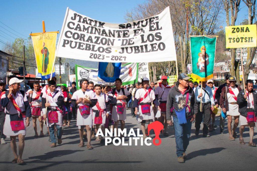 Marchan en Chiapas contra la violencia en el 13 aniversario de la muerte de Samuel Ruíz
