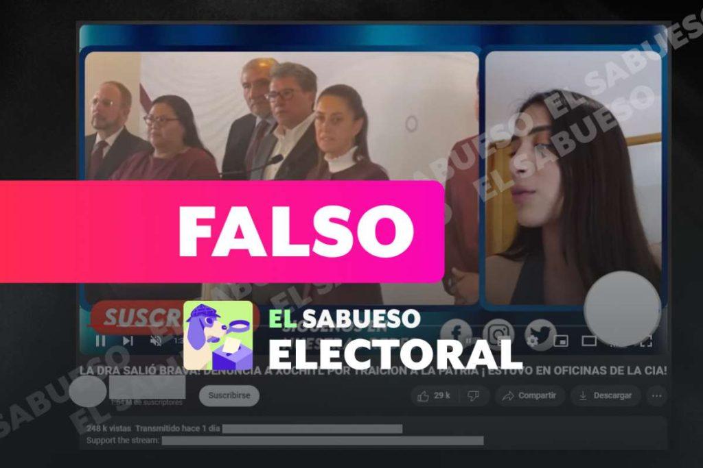 Falso que Claudia Sheinbaum haya denunciado a Xóchitl Gálvez ante el Ejército por traición a la patria