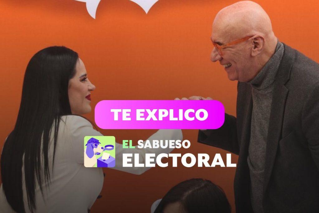 ¿Comparten ideales? Sandra Cuevas se viste de naranja, pero sus posturas se oponen a las de MC