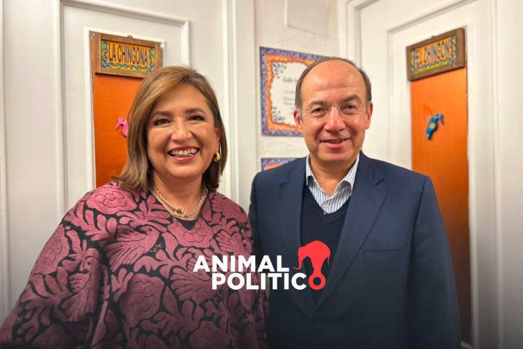 Xóchitl Gálvez se reúne en Madrid con Felipe Calderón; critica la estrategia de seguridad de AMLO y el sistema de salud