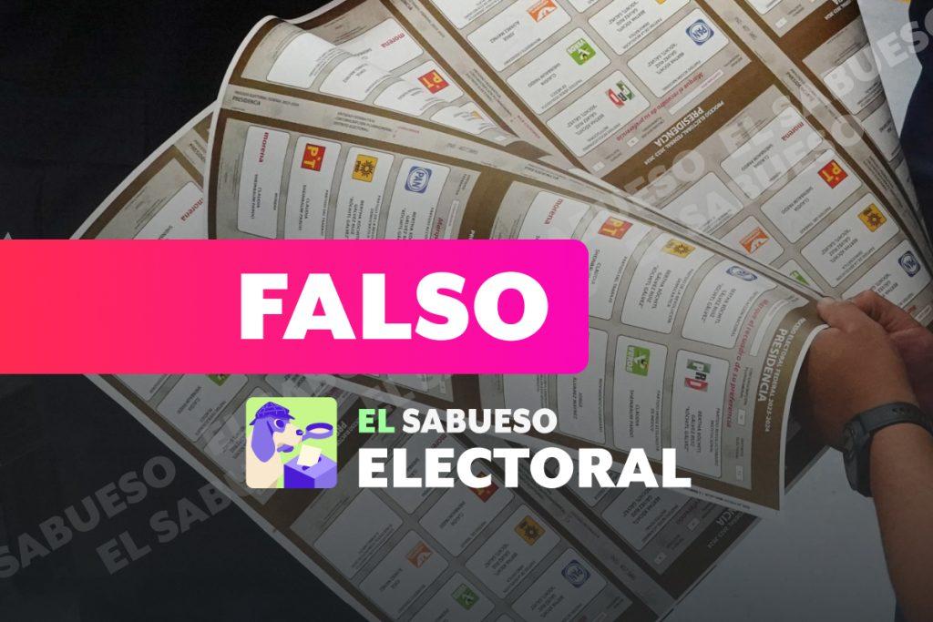 Falso que se anula tu voto si marcas más de un partido de la misma coalición en la boleta