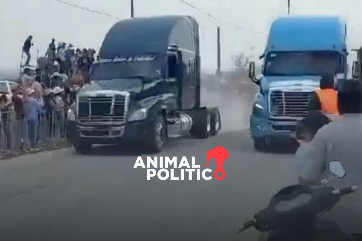 Arrancones de trailers dejan 3 muertos y 12 heridos en Epazoyucan, Hidalgo; evento no tenía permiso