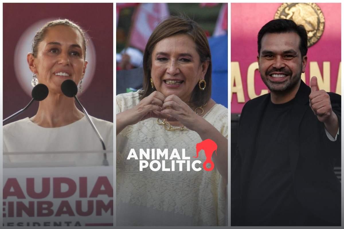 ¿Quiénes son los candidatos a la presidencia de México 2024? Conoce a Sheinbaum, Xóchitl y Máynez