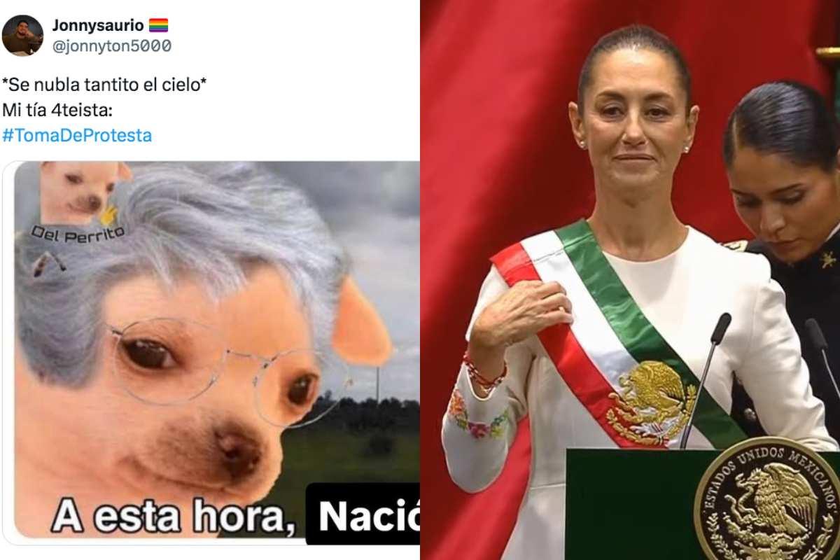 Toma de protesta… y de memes: Claudia Sheinbaum es presidenta y así reaccionan en redes
