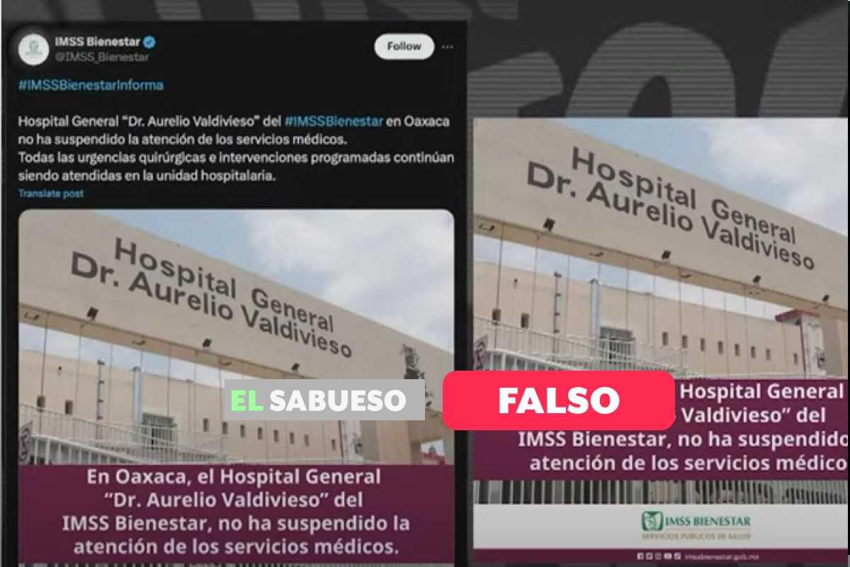 IMSS-Bienestar e InfodemiaMX niegan afectación, pero hospital en Oaxaca sí padece por falta de medicinas y equipo
