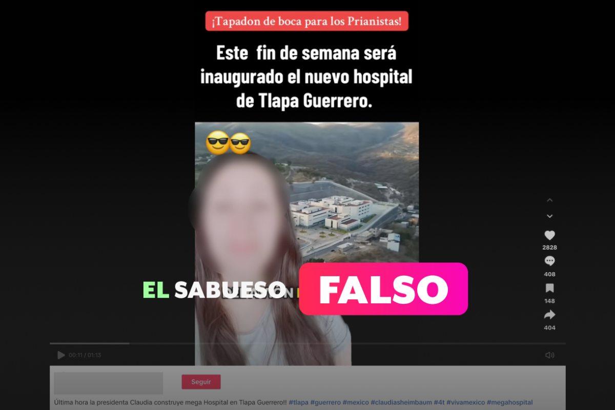 Falso, el hospital en Tlapa no se construyó sólo con el dinero de la venta del avión presidencial