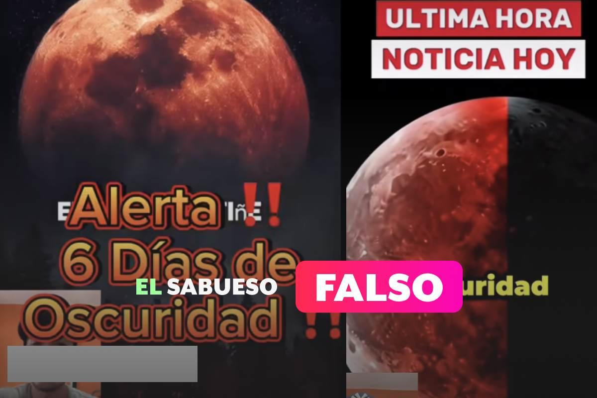 Falso que habrá un eclipse global y seis días de oscuridad en agosto de 2025