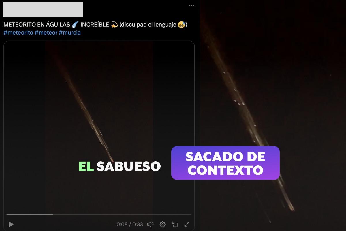 ¿Este video muestra la caída de un meteorito? No, son los restos de un satélite Starlink
