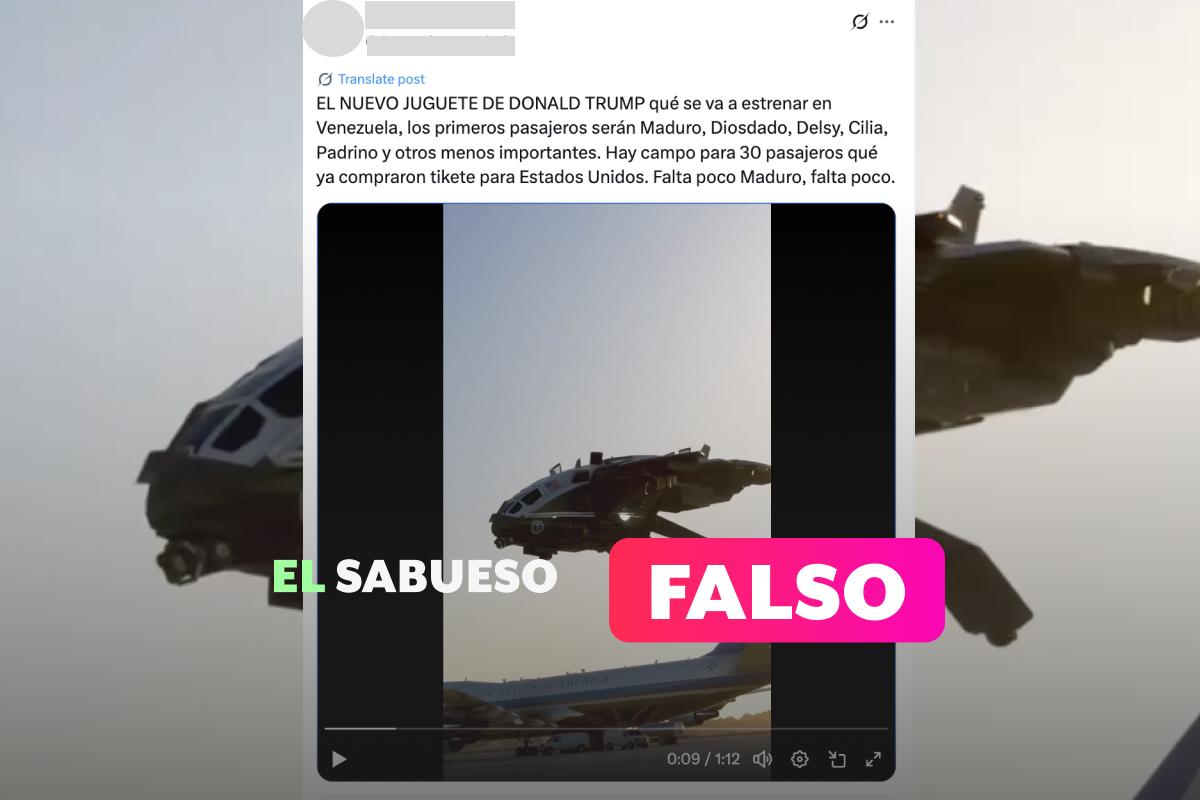 Estados Unidos no tiene una nueva aeronave; las imágenes virales se crearon de manera digital