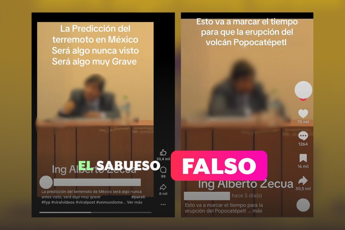 Las predicciones sobre un terremoto y erupción “inminente” del volcán Popocatépetl carecen de sustento científico