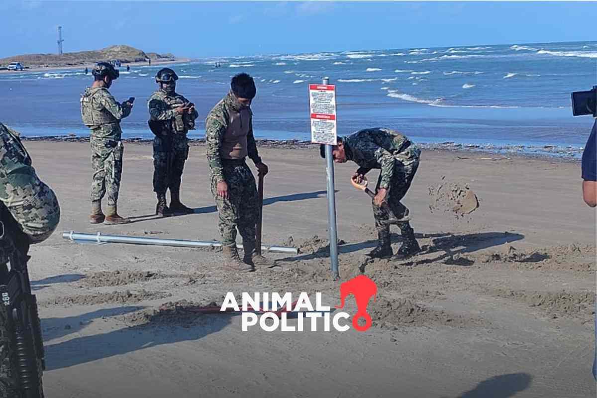 ¿EU colocó letreros de advertencia en Playa Bagdad, Tamaulipas, para no ingresar al territorio? Esto sabemos