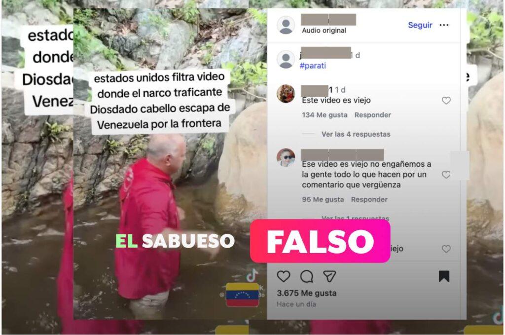 Es falso que Diosdado Cabello escapó de Venezuela; el video corresponde a una caminata en La Guaira