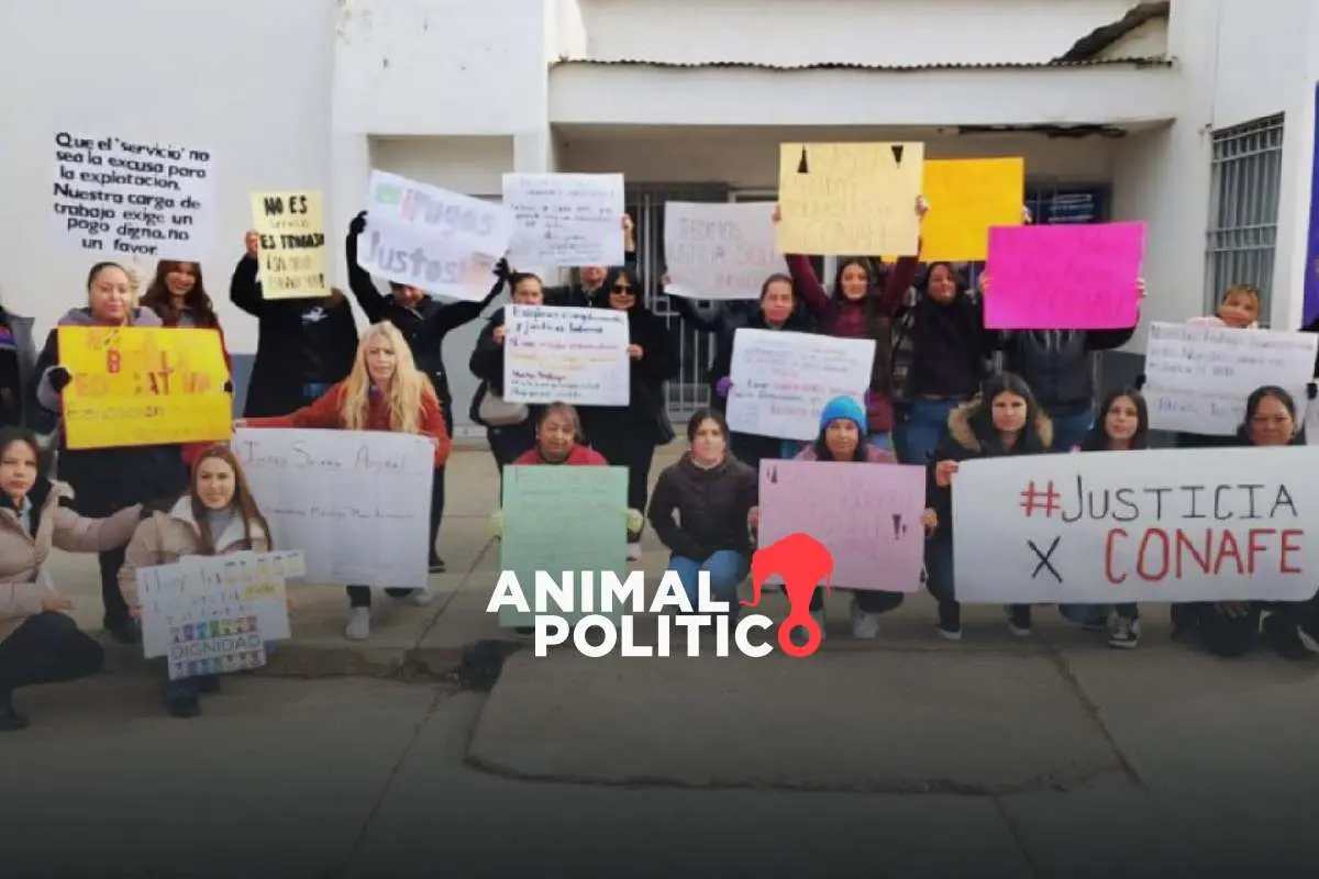 Educadoras de la Sierra de Chihuahua protestan en exigencia de mejores condiciones laborales