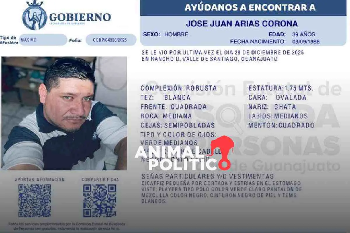 ONU-DH exige intensificar acciones para localizar a padre buscador José Juan Arias; pide medidas de protección para su familia