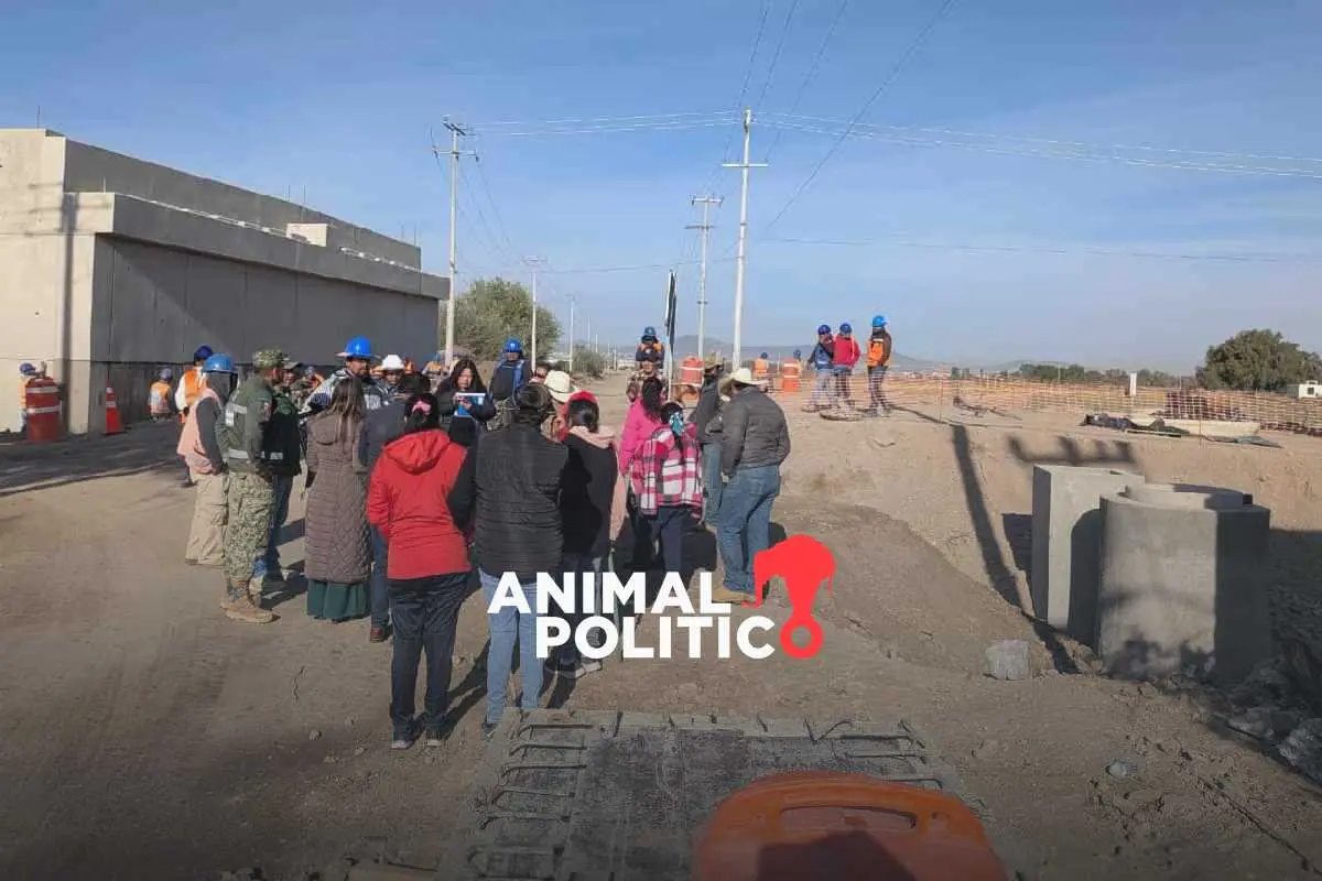 En Palma Gorda, Hidalgo, denuncian enfermedades y pérdidas económicas por obras del tren AIFA-Pachuca