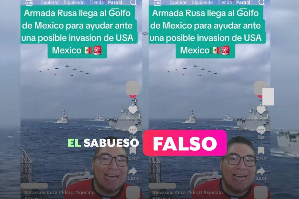 Es falso que estos clips muestran que fuerzas armadas de Rusia llegaron a México por presunta invasión estadounidense